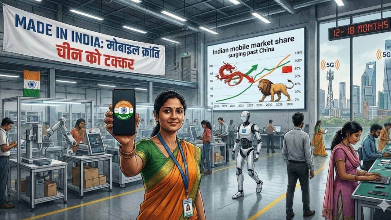 इंडिया में मोबाइल क्रांति से चीन को टक्कर: 12–18 महीनों में ‘Made in India’ स्मार्टफोन की एंट्री तय