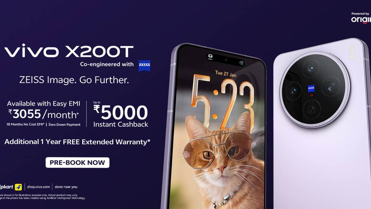 vivo X200T इंडिया में लॉन्च: ZEISS कैमरा और Dimensity 9400+ के साथ ₹60,000 के सेगमेंट में नई हलचल
