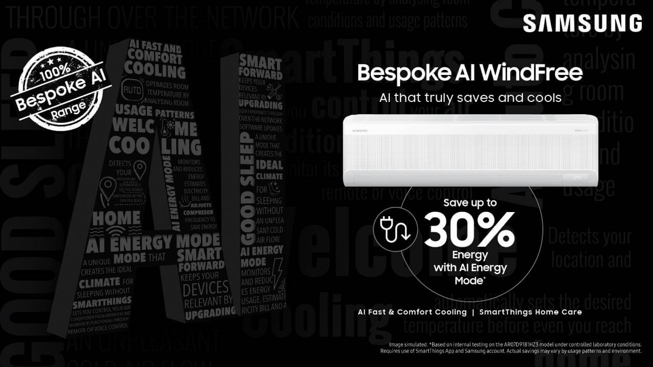 Samsung के 23 नए AI Smart AC इंडिया में लॉन्च होंगे, 30% कम होगा बिजली का बिल