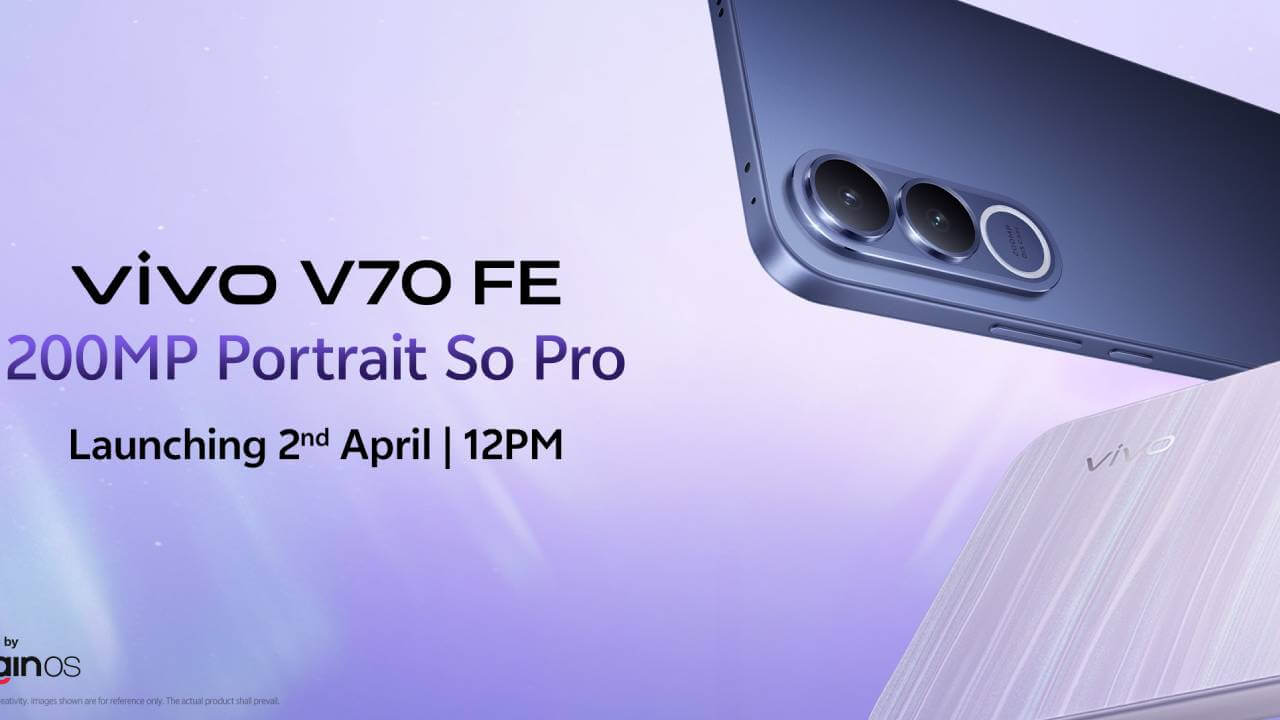 2 अप्रैल को लॉन्च होगा vivo V70 FE, फ्लैगशिप-लेवल कैमरा और प्रीमियम डिज़ाइन पर फोकस