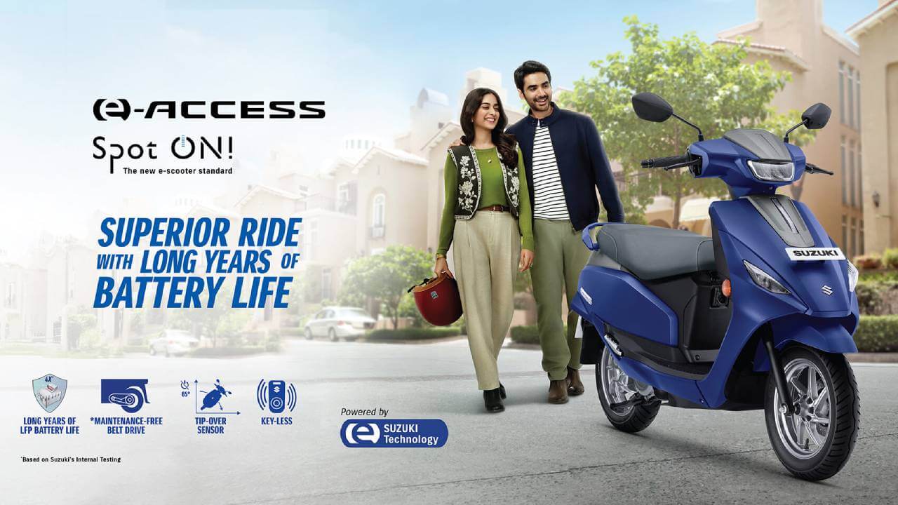 Suzuki ने इंडिया से लॉन्च किया पहला इलेक्ट्रिक स्कूटर e-ACCESS, बुकिंग शुरू