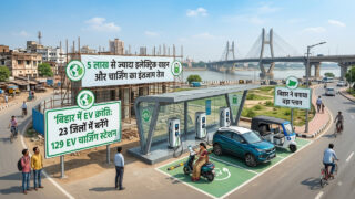बिहार की धरती पर EV क्रांति की दस्तक , 23 जिलों में बनेंगे 129 EV चार्जिंग स्टेशन