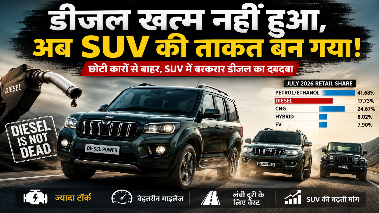 पेट्रोल-ईवी के शोर में डीजल का पलटवार! SUV में फिर बढ़ा दबदबा