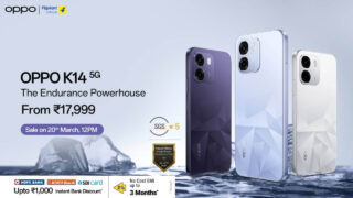 17,999 रुपये में पावरहाउस: 7000mAh बैटरी वाला OPPO K14 5G लॉन्च