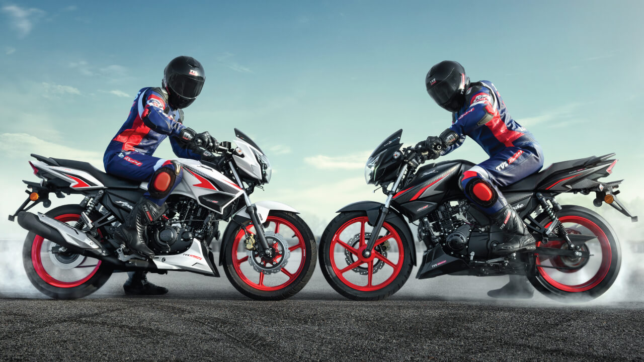 Apache RTR 160 का रेसिंग अवतार : रफ्तार ने पहना लाल रंग