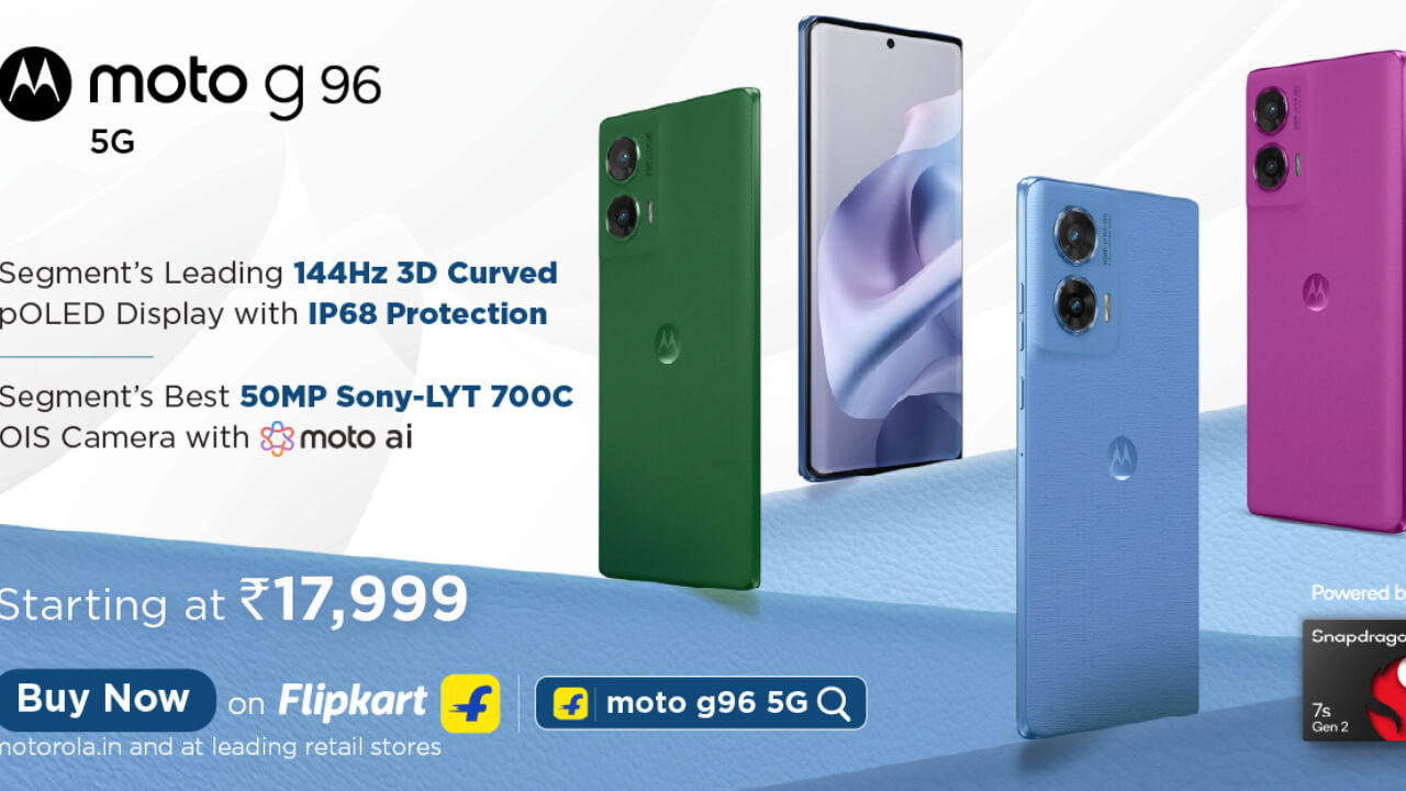 इंतज़ार खत्म! Motorola के Moto G96 5G की बिक्री शुरू