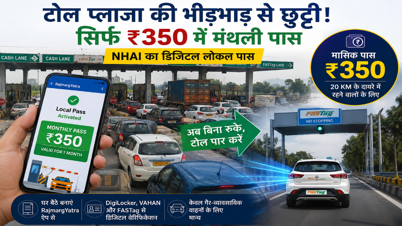 350 रुपये दो और महीनेभर टोल की छुट्टी! 20 किमी वालों के लिए NHAI का तोहफा