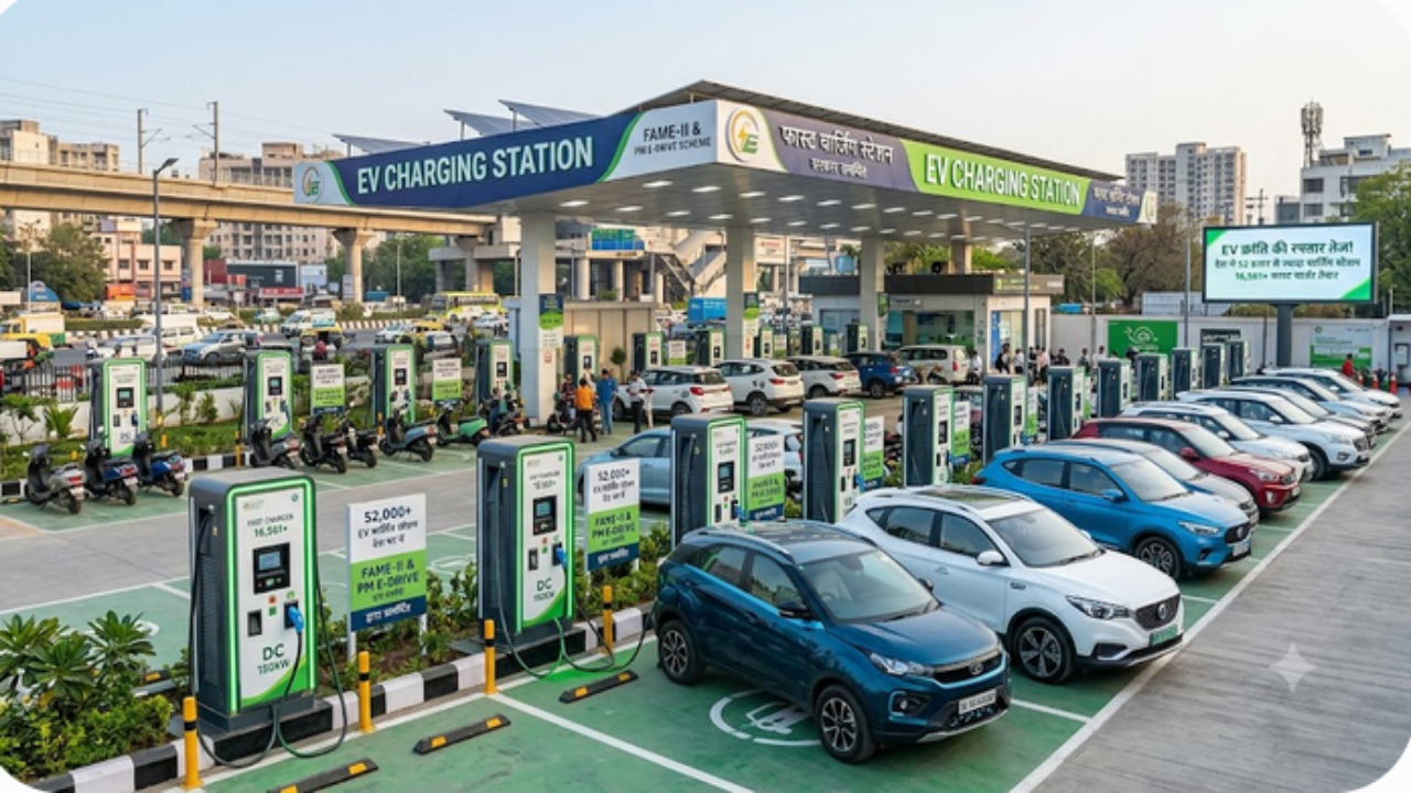 EV क्रांति की रफ्तार तेज! देश में 52 हजार से ज्यादा चार्जिंग स्टेशन