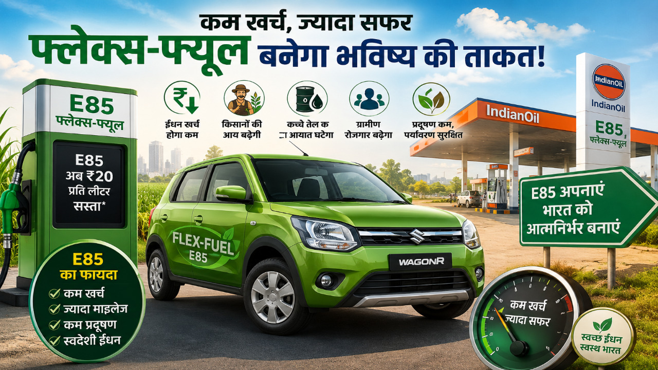 कम खर्च में लंबा सफर! फ्लेक्स-फ्यूल से हर किलोमीटर पर होगी बड़ी बचत