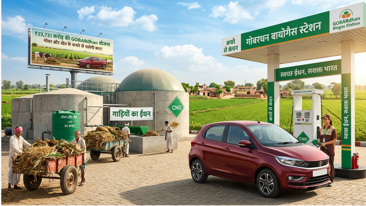 गोबर और खेत के कचरे से चलेगी कार! 23.71 करोड़ की GOBARdhan योजना को मंज़ूरी