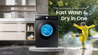 बरसात में कपड़े धोने और सुखाने की टेंशन खत्म! Samsung AI Washer-Dryer लॉन्च