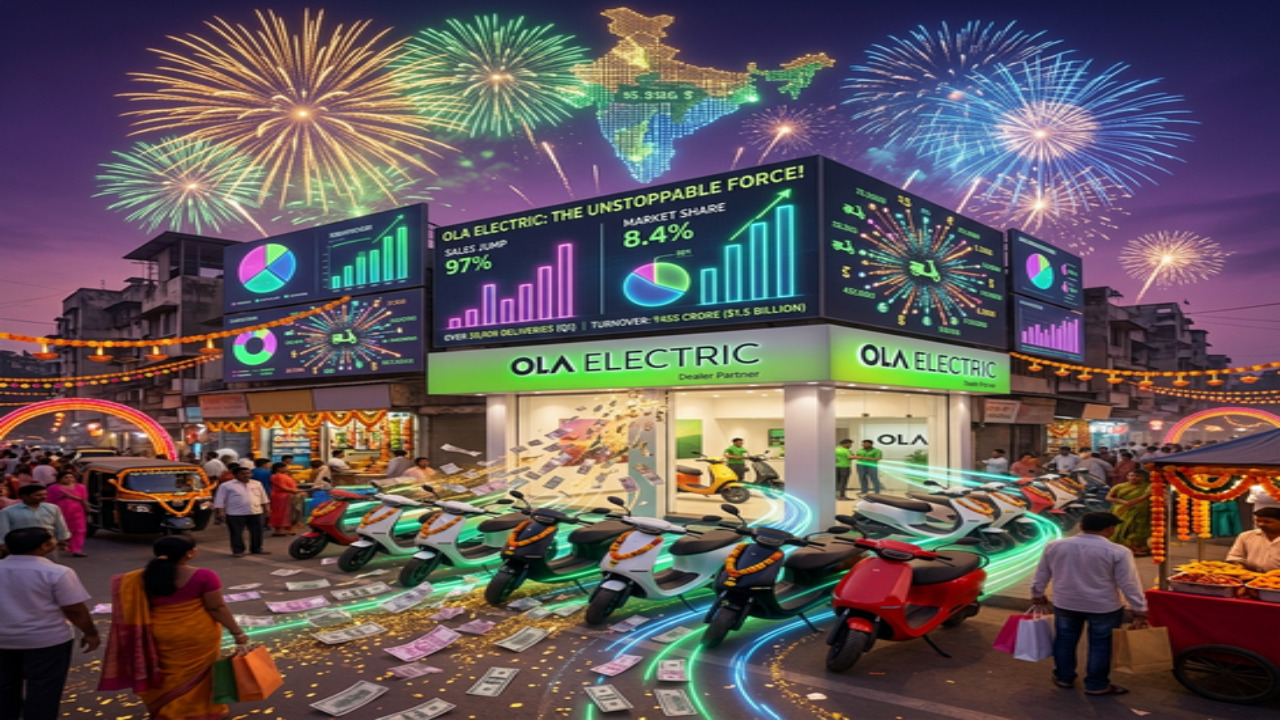 Ola Electric की वापसी तेज, बिक्री 97% उछली; मार्केट शेयर 8.4% पर पहुंचा