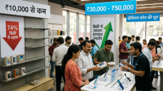 10 हजार से कम वाले मोबाइल की बिक्री 74% धड़ाम, 30-50 हजार वाले फोन की बल्ले-बल्ले